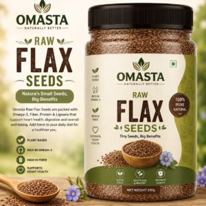 Aumasta Raw Flax Seeds (250g) | Rich in Omega-3, Fiber & Protein | Natural Superfood for a Healthy Lifestyle